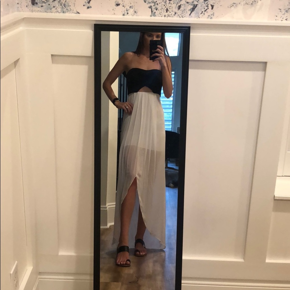 BCBG Generation high/low dress with slit in front!